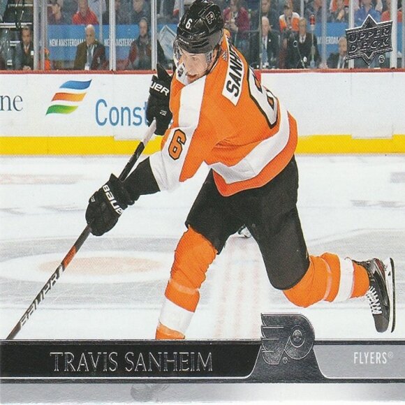 Travis Sanheim - 2020/2021 Upper Deck Series 1 Hockey Card - Picture 1 of 2